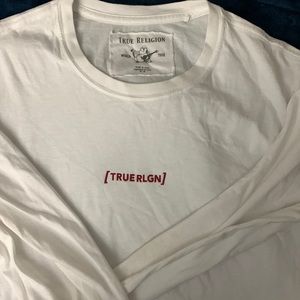 Brand new white true religion long sleeve shirt
